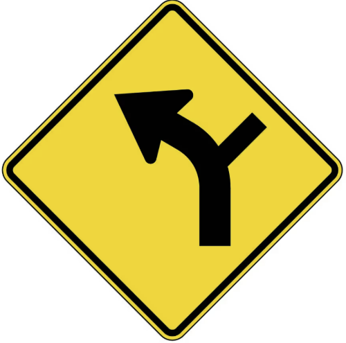 Intersection Within Left Curve        Ahead