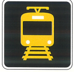 Light Rail Vehicle Approaching