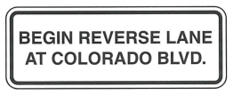 Reversible Lane Ahead